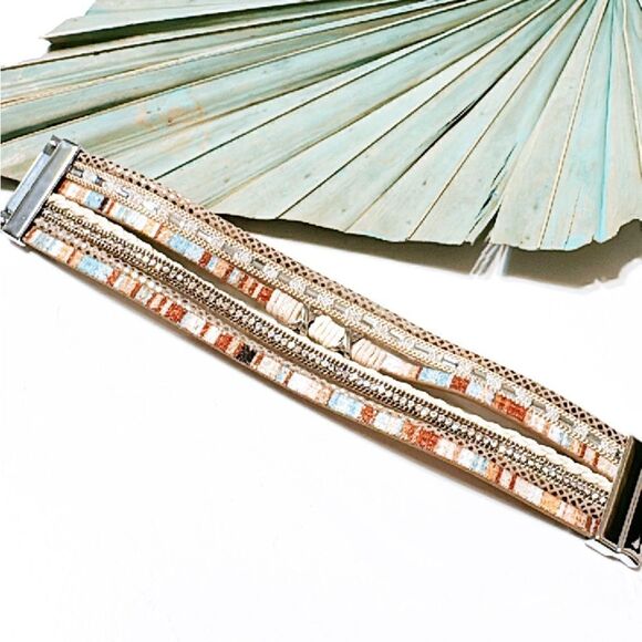 Boho statement bracelet S661 - Picture 2 of 4